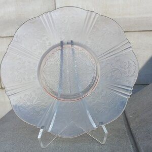 MacBeth-Evans Charger 12" American Sweetheart Pink Depression Glass